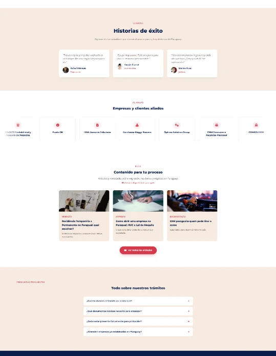 Estrutura do blog jurídico e contábil com foco em SEO