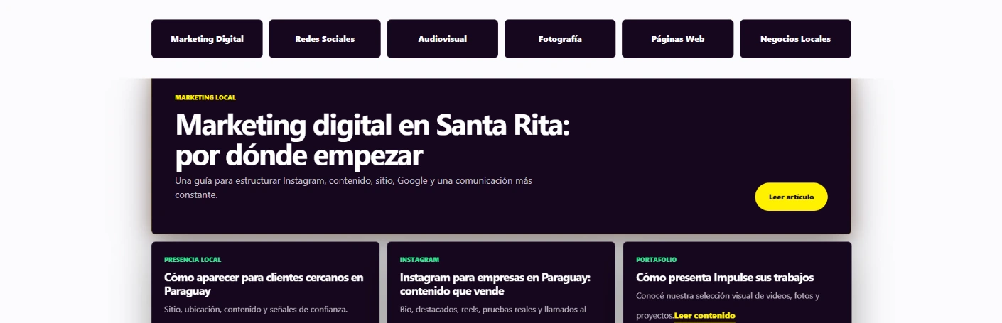 Artigos em destaque preparados para ranqueamento no Google