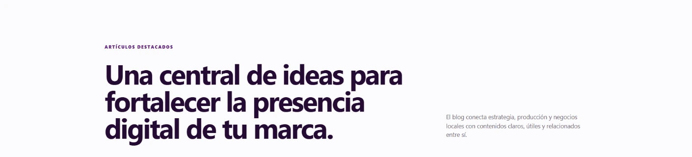 Organização por categorias temáticas no blog