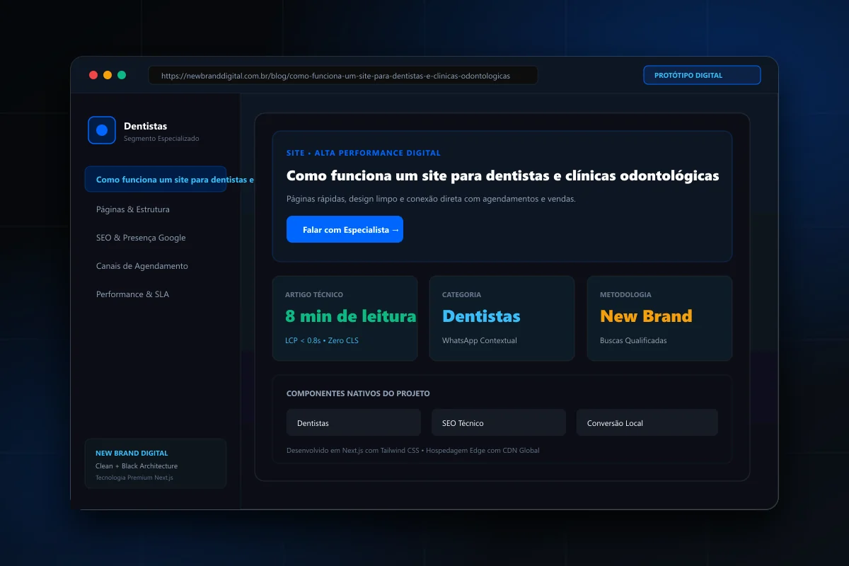 Como funciona um site para dentistas e clínicas odontológicas - New Brand Digital