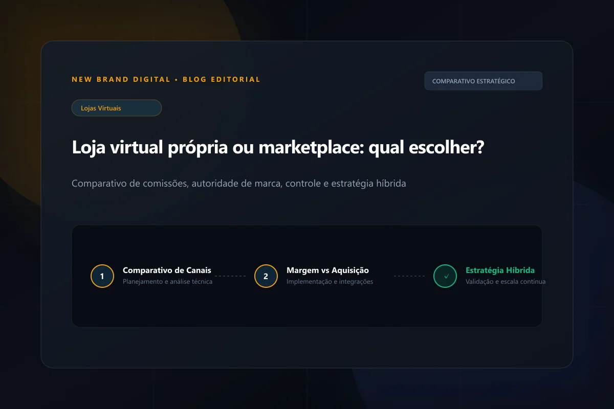 Artigo: Loja virtual própria ou marketplace: qual escolher?