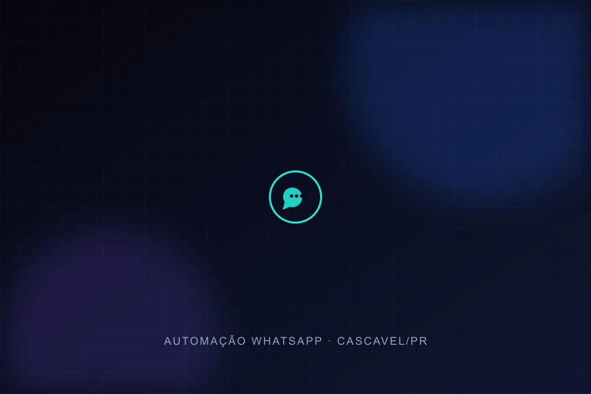 Ilustração conceitual representando automação de atendimento no WhatsApp para empresas de Cascavel