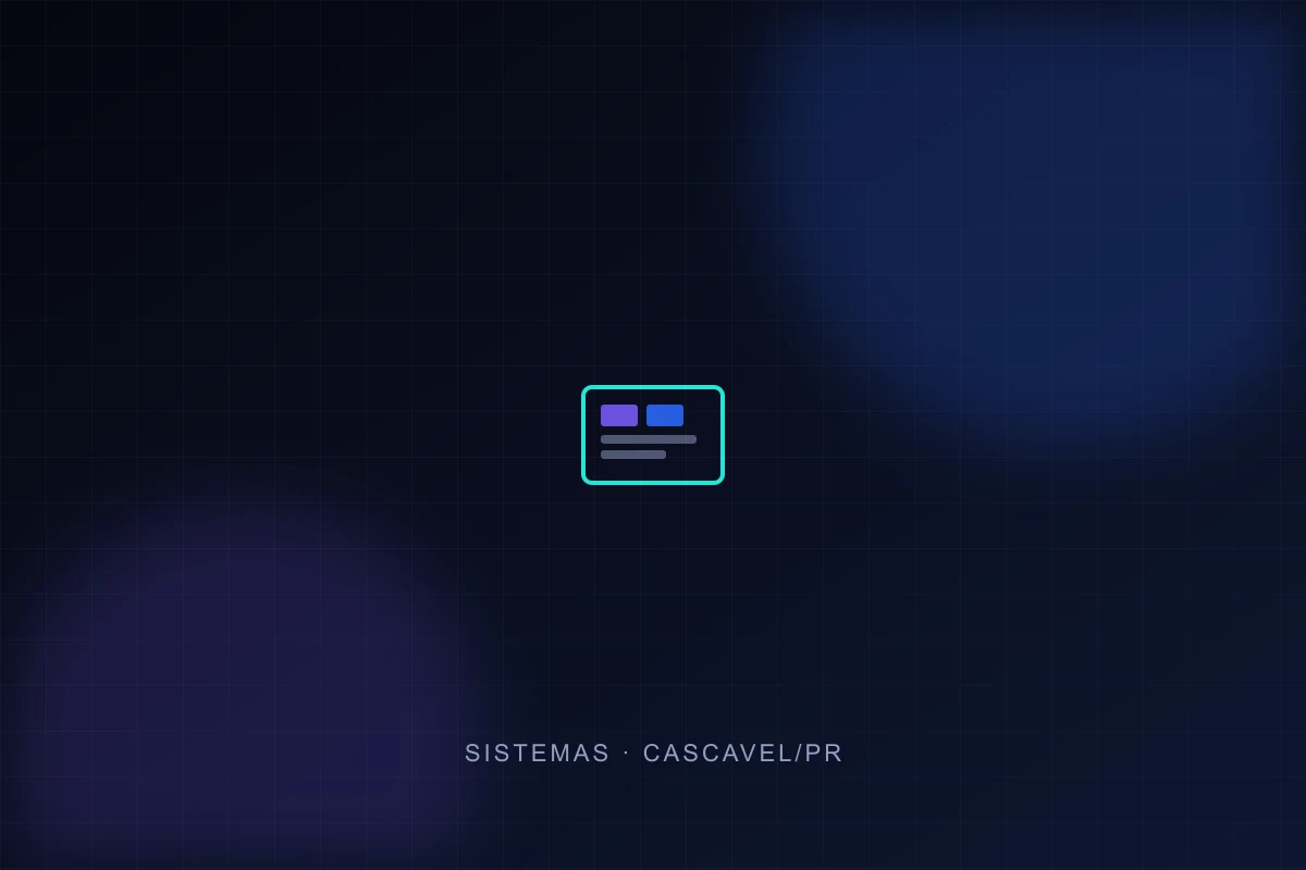 Ilustração conceitual representando sistemas web sob medida para empresas de Cascavel